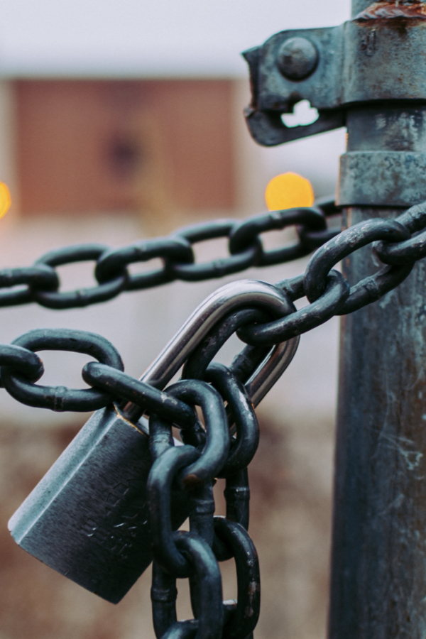 Closed Locked Gate