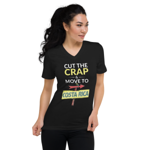 Cut The Crap Unisex Short Sleeve V-Neck T-Shirt