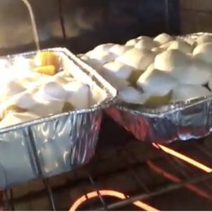 Camote with Marshmallows in the oven: Sweet Potato Casserole With Marshmallows