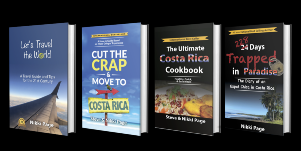 Worldwide best-selling travel guidebooks, Costa Rica, Let's Travel the World, Ultimate Cookbook, Bundle Book set