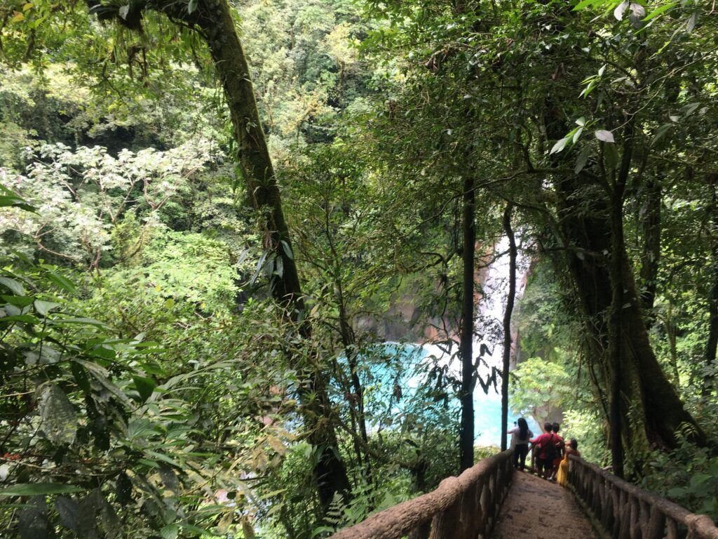 ⁨Rio Celeste Blue Waterfall Costa Rica, Parque Nacional Volcán Tenorio⁩, ⁨Guatuso⁩, ⁨Alajuela⁩, ⁨Costa Rica⁩, Photo by Nikki Page