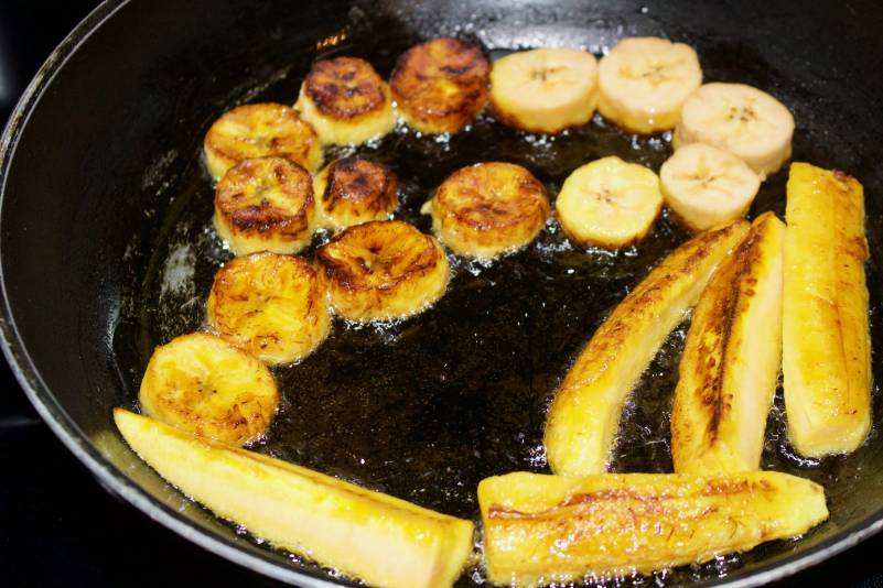 Fried Plantain - Cut The Crap Kitchen - Costa Rica