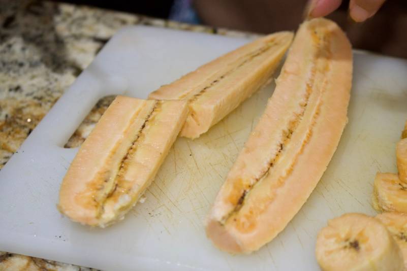 Fried Plantain - Cut The Crap Kitchen - Costa Rica