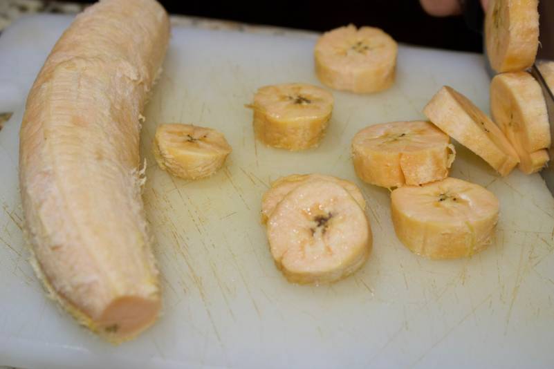 Fried Plantain - Cut The Crap Kitchen - Costa Rica