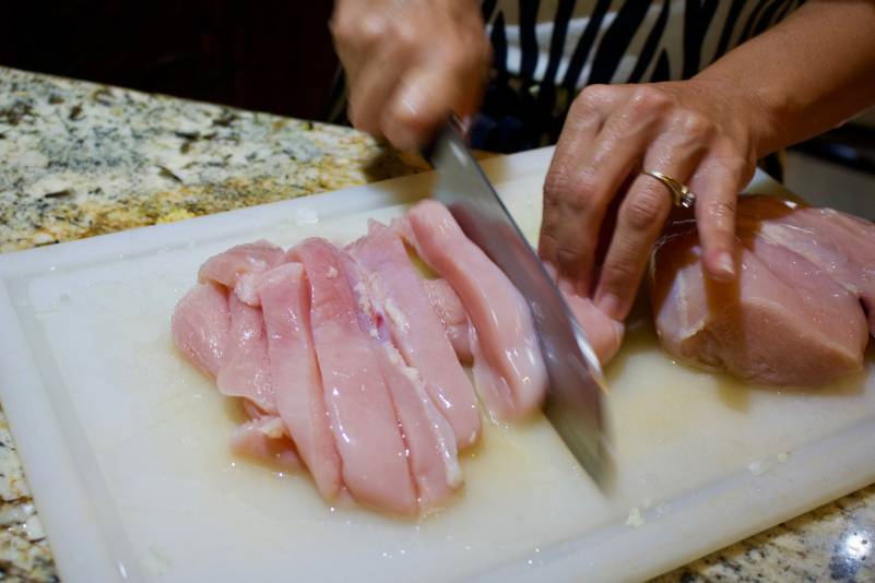 Sliced Chicken - Cut The Crap Kitchen - Costa Rica