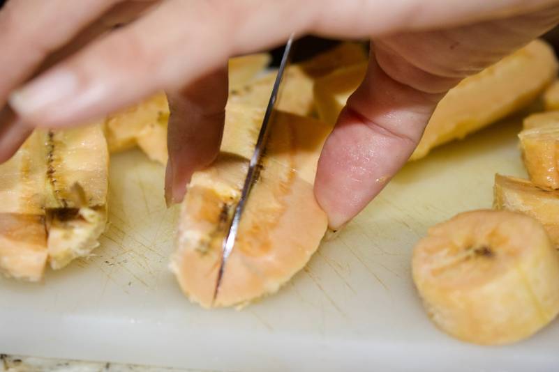 Fried Plantain - Cut The Crap Kitchen - Costa Rica