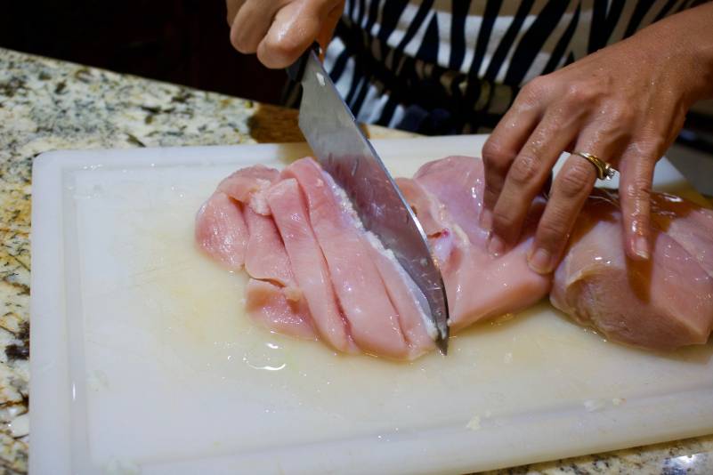 Sliced Chicken - Cut The Crap Kitchen - Costa Rica