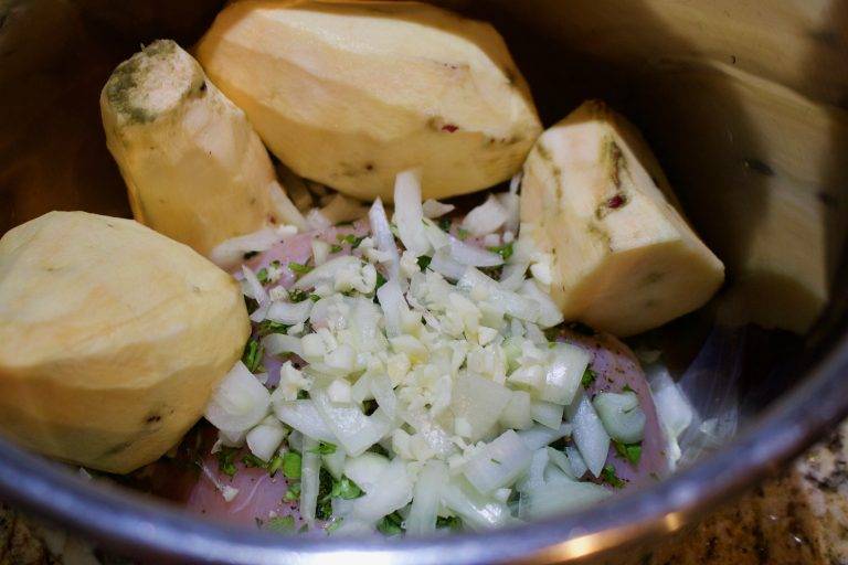 Chicken and Camote Instant Pot - Cut The Crap Kitchen - Costa Rica