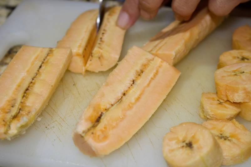 Fried Plantain - Cut The Crap Kitchen - Costa Rica