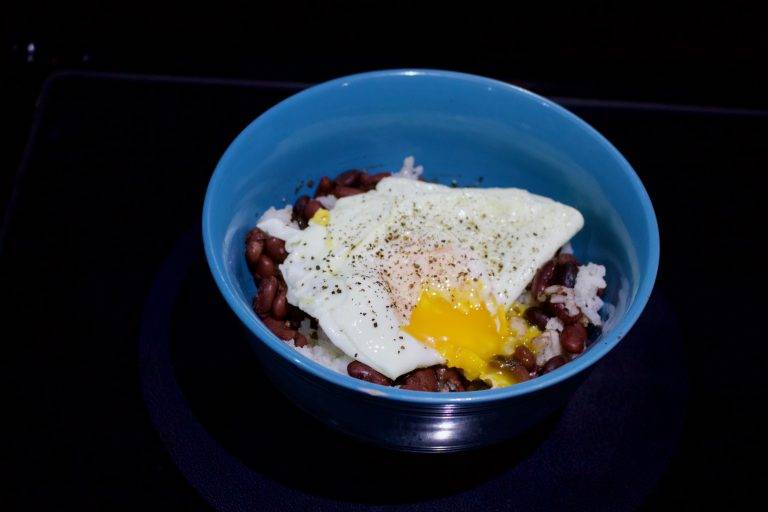 Beans & Rice with Egg - Cut The Crap Kitchen - Costa Rica